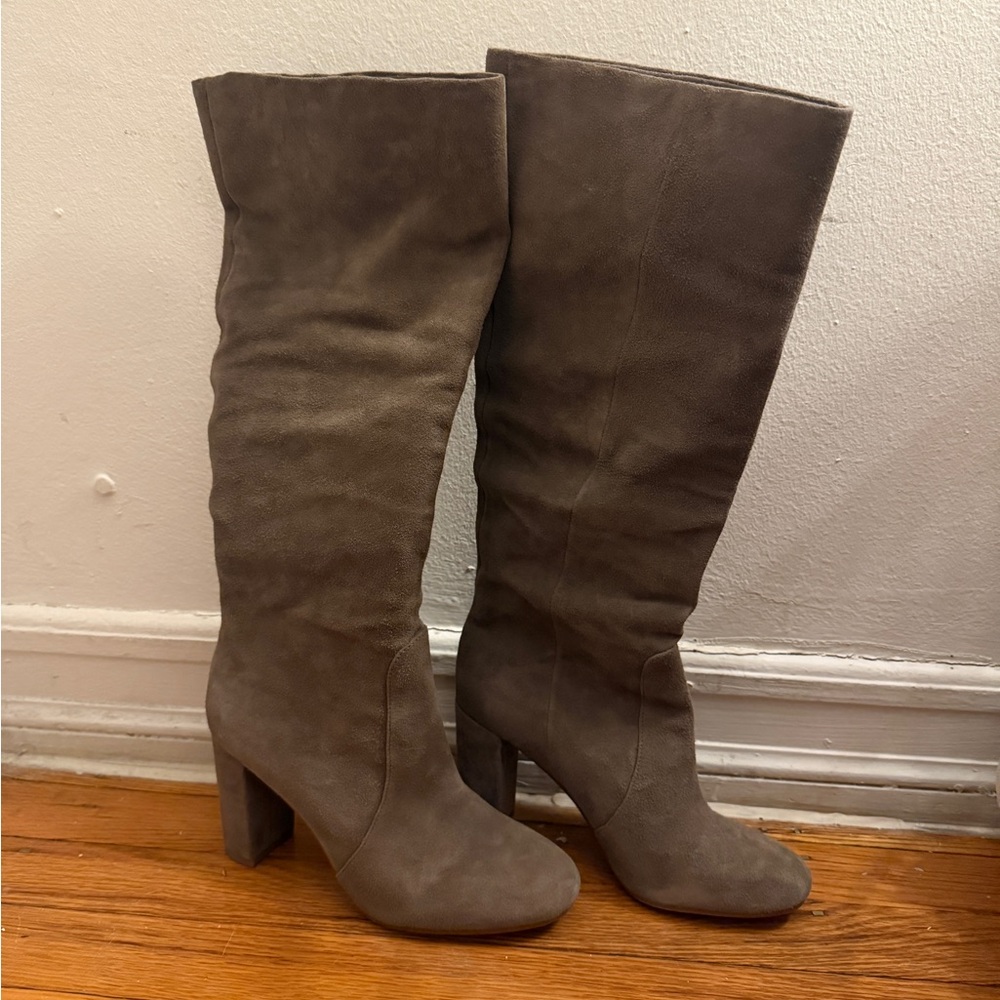 Vince Camuto Taupe Heeled Boots